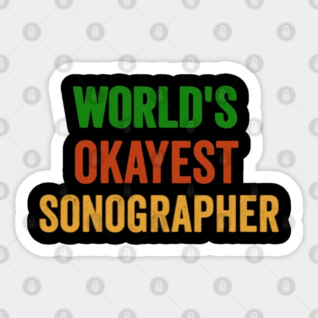 Sonographer Gifts Sticker by Sarah Creations